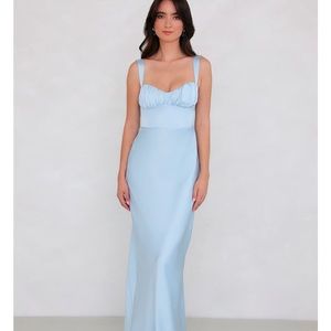 Elegant Light Blue Evening Gown